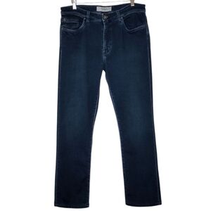 Teleria Zed Cobra Men's Classic Navy Denim Casual Straight Leg Jeans Sz 36